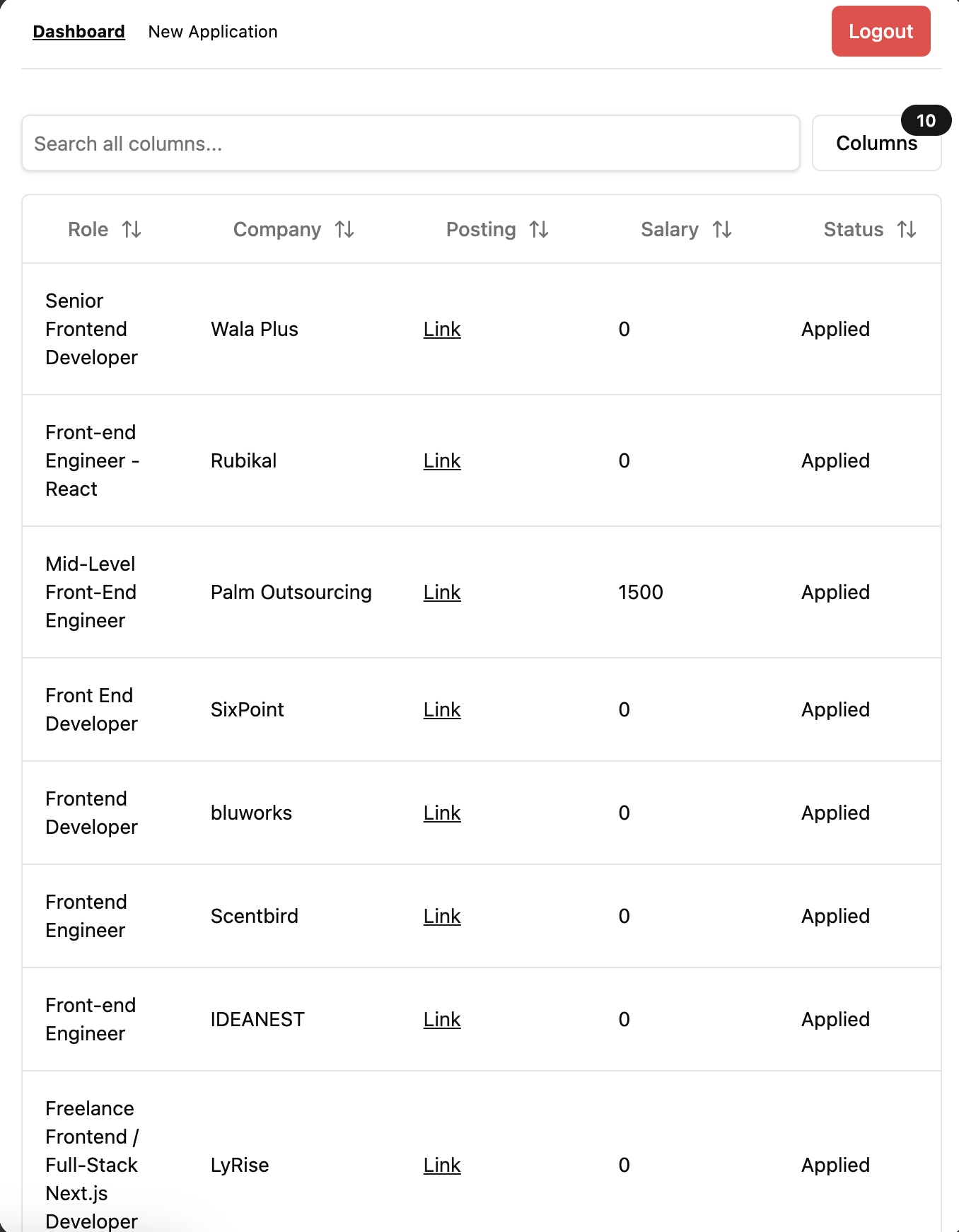 Job Application Tracker thumbnail